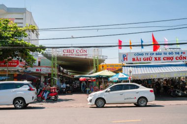 Da Nang, Vietnam - 27 Haziran 2023: Cho Con Market