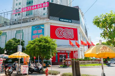 Da Nang, Vietnam - 27 Haziran 2023: Go! Büyük C Süpermarketi