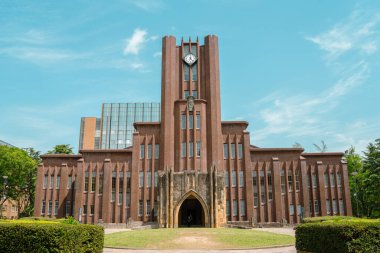 Tokyo, Japonya - 12 Nisan 2023: Tokyo Üniversitesi Yasuda Salonu
