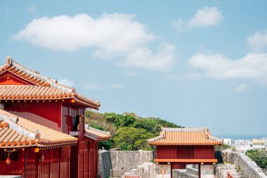 Naha, Okinawa, Japonya 'daki Shurijo Kalesi