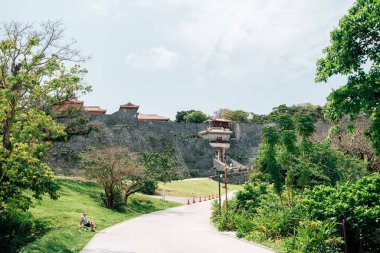 Japonya, Okinawa, Naha 'daki Shurijo Kalesi Yazı