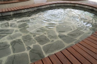 Yuseong Kaplıcaları Halk Ayakları Banyo Parkı Daejeon, Kore