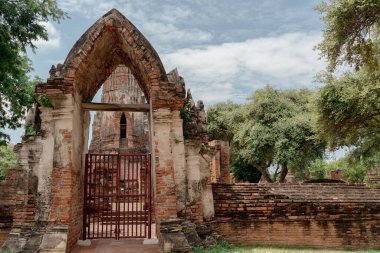 Ayutthaya Tarihi Parkının Tayland 'daki kalıntıları
