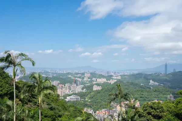 stock image Taipei city panoramic view in Taiwan