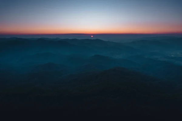 Sunset Sky Forest — Stock Photo, Image
