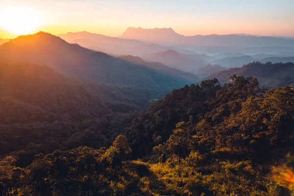 stock image Mountain scenery and early morning light