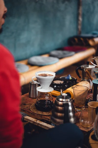 stock image coffee making and drip coffee in house