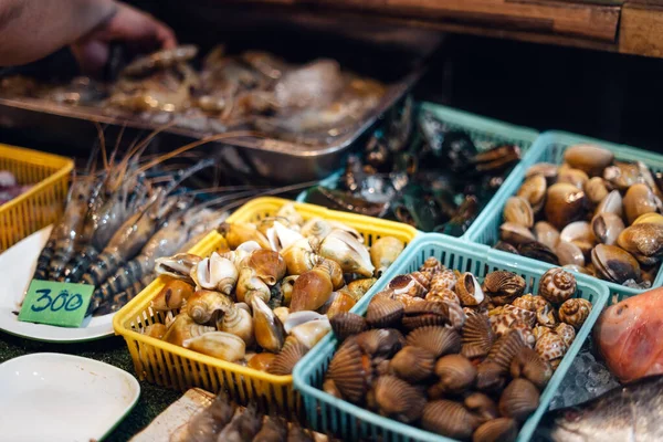Färska Skaldjur Phuket Street Market — Stockfoto