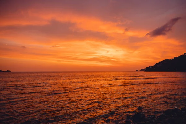Вечерний Пейзаж Острове Пхукет — стоковое фото