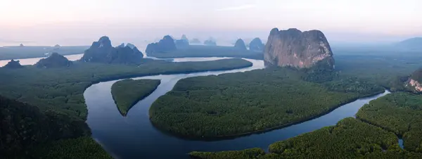 stock image Take a long-tail boat trip to the sea and Phang Nga Bay