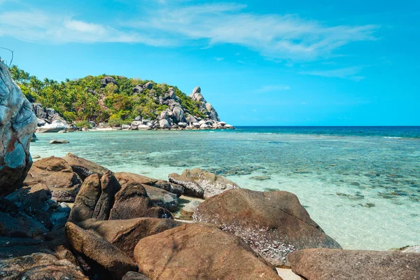 Beach Bay Rocks Sea Koh Tao Thailand — Stock Photo, Image