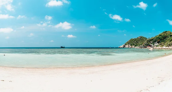 Білий Пляж Тропічному Острові Пляжі Місця Відпочинку — стокове фото