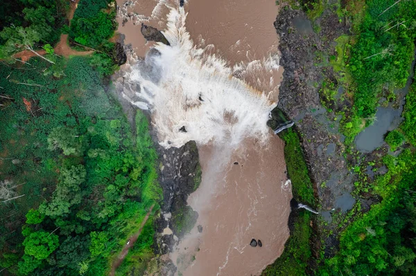 Wodospad Natury Lesie Deszczowym Odwiedź Wodospad — Zdjęcie stockowe