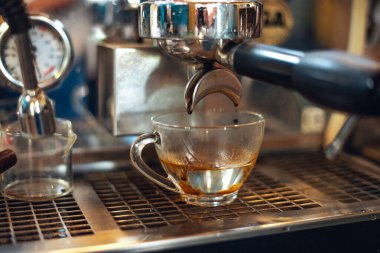 Kahve makinesiyle kahve hazırlamak, kahve makinesini kapatmak, kahve doldurmak.