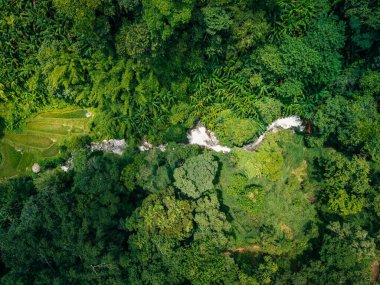 Doğal şelaleler, hava manzarası, su birikintileri ve çevresel koruma