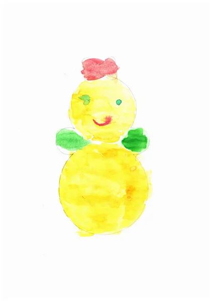 Disegno Bambino Roly Poli Giocattolo Elemento Giocattolo Infantile Disegnato Bambino — Foto Stock