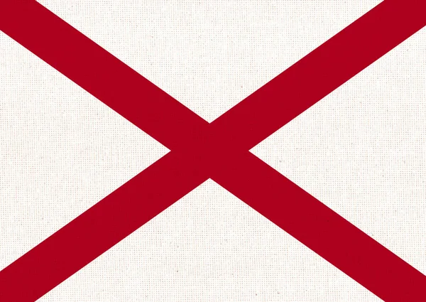 Alabamas Flagga Den Amerikanska Delstaten Alabamas Flagga Alabamas Symbol Amerikanska — Stockfoto