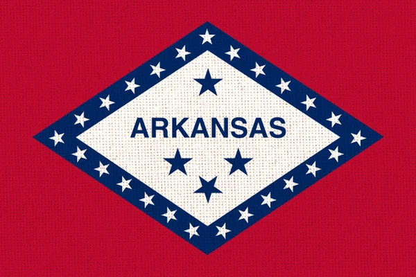 Arkansaská Vlajka Vlajka Amerického Státu Arkansas Symbol Arkansasu Americký Stát — Stock fotografie