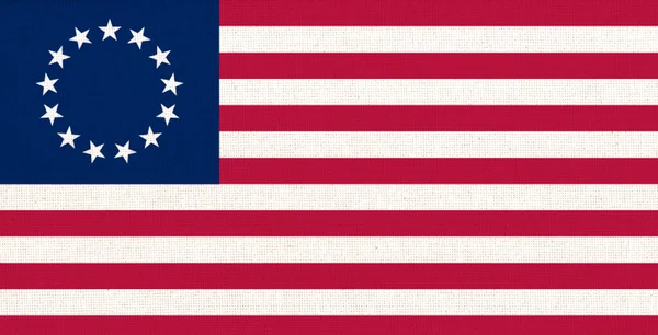 Příznak Betsy Rossové Vlajka Betsy Rossové První Vlajka Usa Americký — Stock fotografie