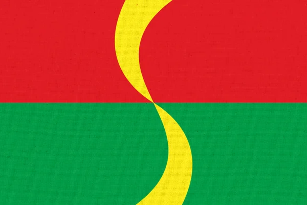 Flagge Des Amwrosiiwka Rayons Donezk Ukrainische Region Illustration Nationale Symbole — Stockfoto