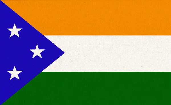 Vlajka Mokil Atoll Části Mikronésie Národní Symbol Mikronésie Znamení Ostrovního — Stock fotografie
