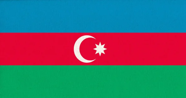 Bandiera Azerbaigian Rmenia Sulla Superficie Del Tessuto Bandiera Nazionale Azera Foto Stock Royalty Free