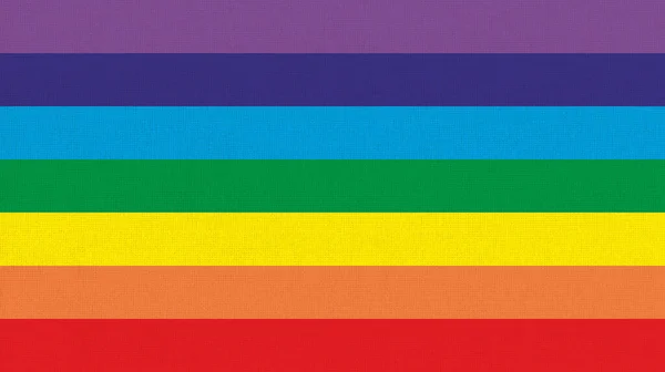 Bandeira Diversidade Sexual Cores Arco Íris Símbolo Minorias Sexuais Bandeira — Fotografia de Stock