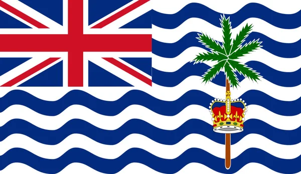 flag of British Indian Ocean Territory. BIOT. flag of island country. Island country. Illustration of national symbol of British Indian Ocean Territory