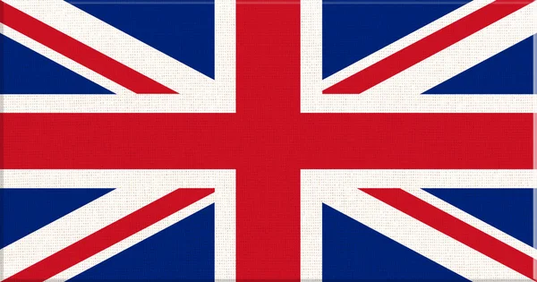 Flag England Fabric Surface English National Flag Textured Background English — Stock Photo, Image