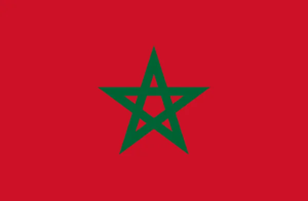 Bandera Marruecos Bandera Marruecos Bandera Marroquí Bandera Roja Marroquí Símbolo Imagen de archivo