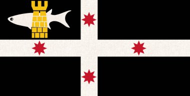 Australian South Sea Islanders flag. Illustration of Australian Islanders flag. Australian national symbol. clipart