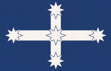 Eureka Flag. Illustration of Eureka Flag. Eureka Rebellion Flag. Australian national symbol. Flag Illustration. Battle of the Eureka Stockade clipart