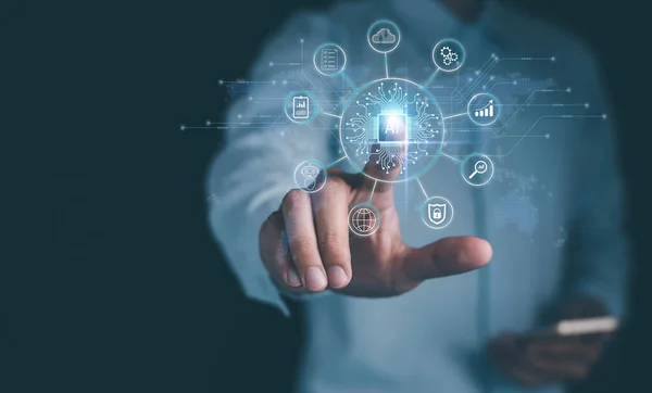Yapay zeka, yapay zeka, teknoloji akıllı robot yapay zeka, komut girerek bir şeyler üretmek için yapay zeka, fütüristik teknoloji dönüşümü, Chatbot, asistan, sekreter.