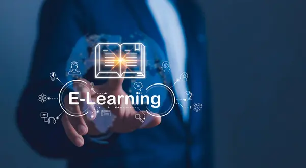 Eğitim ve e-öğrenme teknolojisi kavramı: Yapay zeka ve makine öğrenimi kişisel öğrenimi artırır. Teknoloji dersleri ve çevrimiçi eğitim işletme eğitimi, İnternet öğrenimi, platformlar