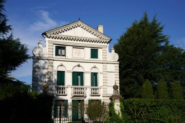 İtalya 'nın Veneto, Treviso eyaletindeki Mogliano Veneto' da tarihi bir villa.