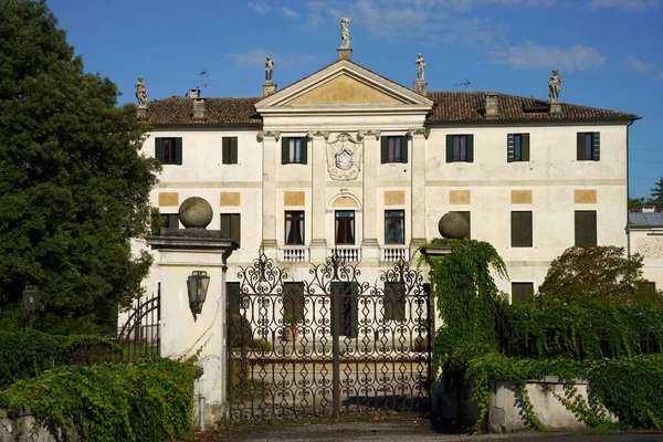 Exteriér Historické Vily Mogliano Veneto Provincii Treviso Benátsko Itálie — Stock fotografie