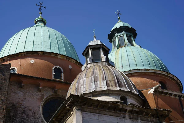Exterior Historic Buildings Treviso Veneto Italy Duomo — Stock Photo, Image