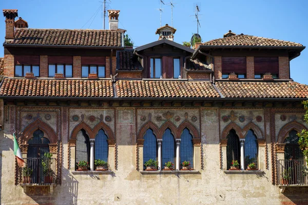Екстер Історичних Будівель Тревізо Венето Італія — стокове фото