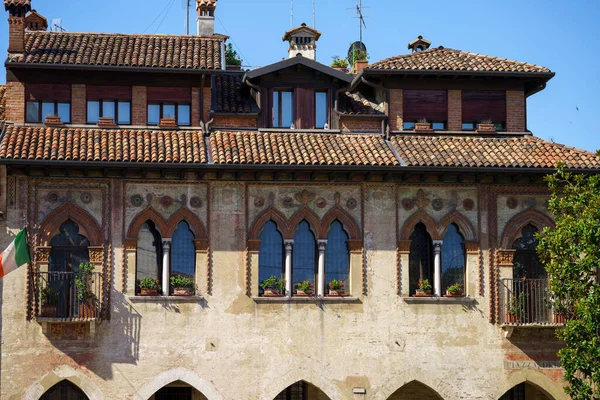 Treviso Veneto Talya Daki Tarihi Binaların Dışında — Stok fotoğraf