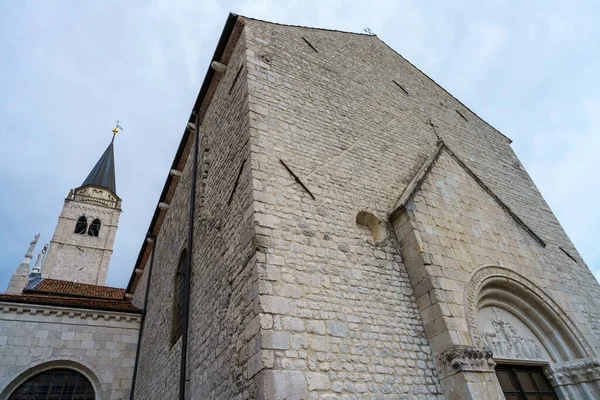 Buiten Van Historische Gebouwen Venzone Provincie Udine Friuli Venezia Giulia — Stockfoto