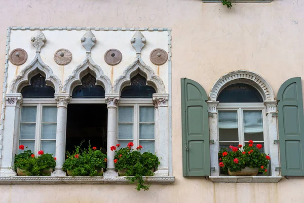 Exterior Historic Buildings Venzone Udine Province Friuli Venezia Giulia Italy — Stock Photo, Image