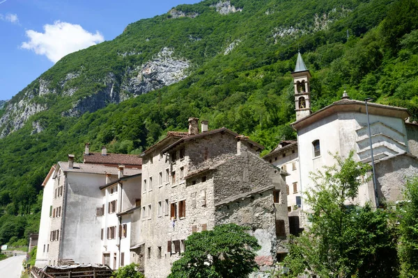 Paisagem Montanhosa Termine Cadore Província Belluno Veneto Itália Verão Ciclovia — Fotografia de Stock