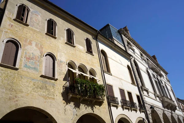 Wygląd Zabytkowej Katedry Conegliano Prowincja Treviso Wenecja Euganejska Włochy — Zdjęcie stockowe