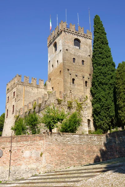 Exterior Del Castillo Histórico Conegliano Provincia Treviso Véneto Italia —  Fotos de Stock