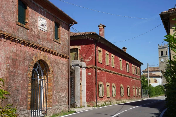 Buiten Van Historische Gebouwen Conegliano Provincie Treviso Veneto Italië — Stockfoto