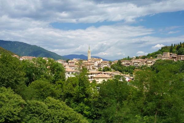 Vista Panoramica Miane Centro Storico Provincia Treviso Veneto Italia Estate — Foto Stock