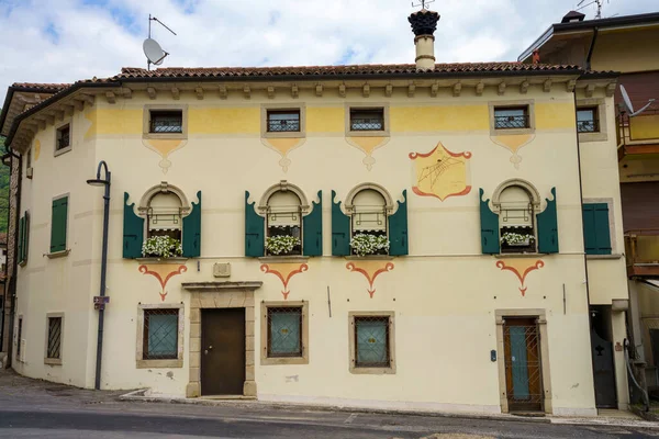 Історичний Палац Міан Старого Міста Провінції Тревізо Венето Італія — стокове фото