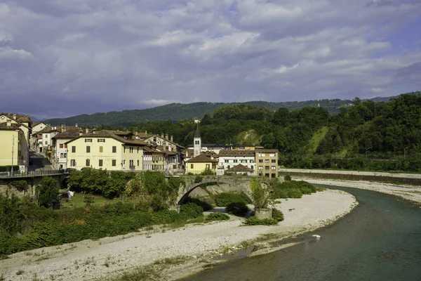Vue Belluno Ville Historique Veneto Italie — Photo