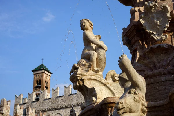 Storica Piazza Duomo Piazza Del Duomo Trento Trentino Alto Adige — Foto Stock
