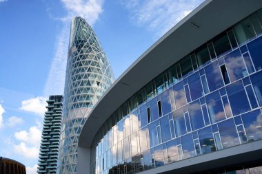 Modern buildings at Porta Nuova in Milan, Lombardy, Italy